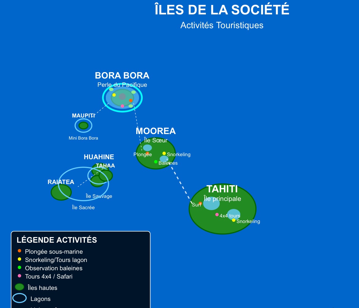 Carte Croisière Iles de la Société