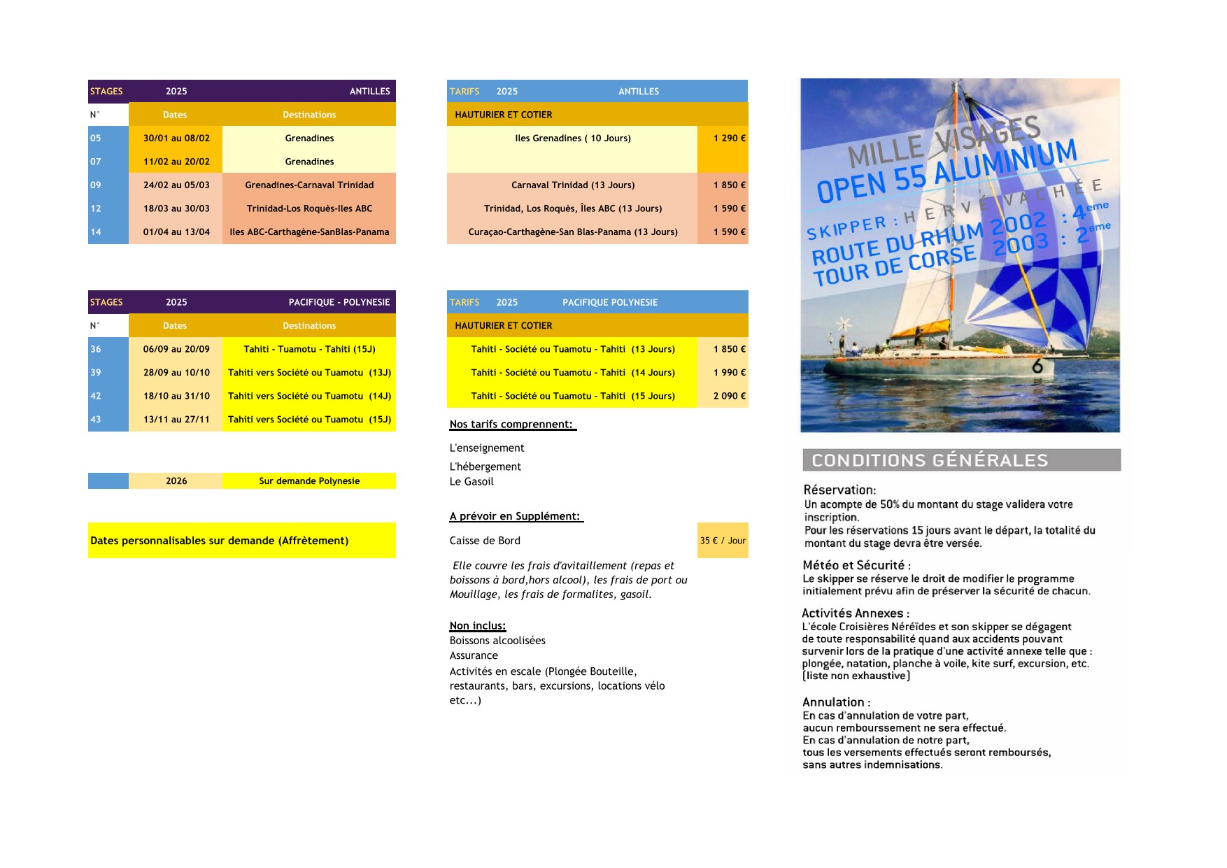 DEPLIANT TARIFS 2025 Sep25
